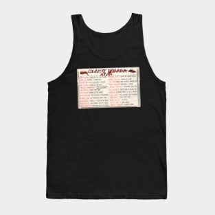 Country Drinking Songs Cassette Mix Tape Tank Top